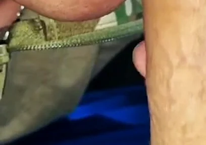 I Seduced a Military Man to Suck My Dick, We Hid in the Forest and Fed Each Other Sperm.