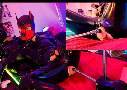 Nicolaus Rubber Show Mit Pup Maske