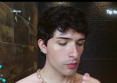 Glutton Eating While Having Sex and Masturbating Naked on Camera