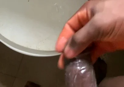 Trying to Make My Dick Horny Dick Cum