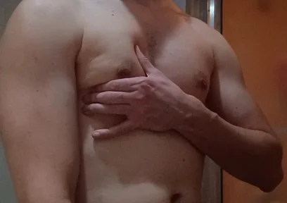 Handsome Sexy Man Flexing Muscles, Wait 4 Large Dick by the End