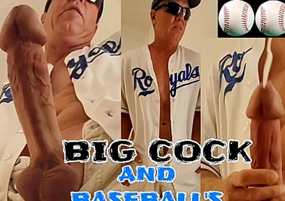 Big Cock Baseball Home Run Cumshot