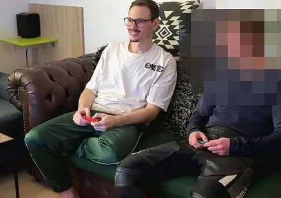 Mike Loses Bet While Gaming and Has to Give His Shy Straight Friend a Blowjob