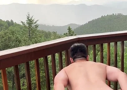 Mountain Storm Stud: Rain-soaked Asian Muscle Sensation