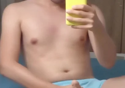 Hot Blonde Twink Gay Big Dick Jerking off