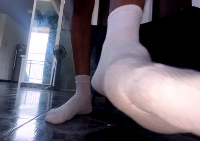 Big Bulge to Adore Furry and Sweaty White Socks for Elonqueserte in Pleasure