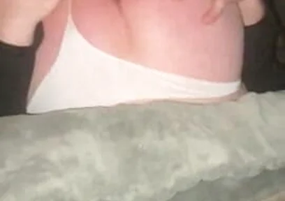 Anal play in thong