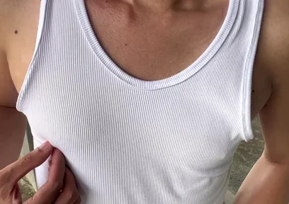 Asian Boy Is Too Hot in His White Top and Jeans