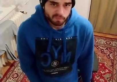 Cumshot in My Room in the Palm of My Hand in a Winter Hat