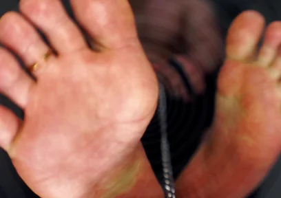 Chained to Master's Feet