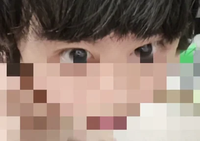 Cute Guy Masturbates with a Mosaic Face After Ejaculation, His Expression Super Cute and White Fluid Ejaculated