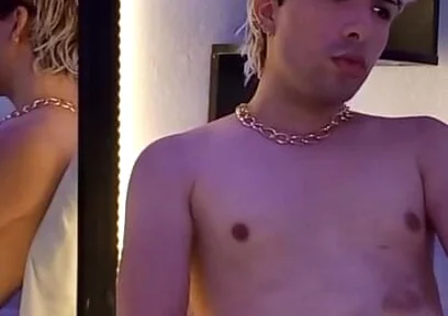 Blonde Hair Boy Jerking off in Cam and Cum Masive