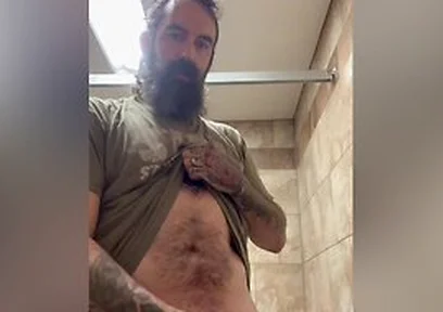 Jacking Off In Home Depot Bathroom: Stepdaddy Needed To Unload And Came All Over The Stall