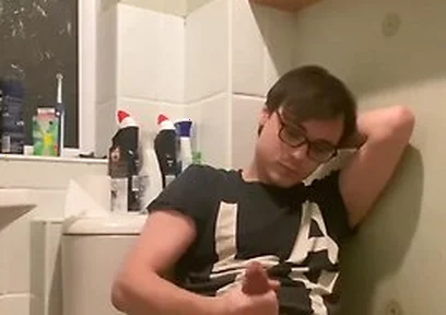 60fps 19 Year Cute Nerd With Huge 8 Cock Cums All Over Himself