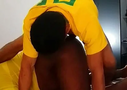 Gifted Short Friend Fucking My Ass Before the Game