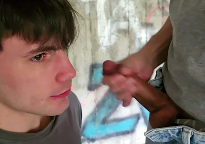 Risky Outdoor Gay Bareback Sex Almost Exposed While Facefucking & Pounding Boypussy Under a Motorway Bridge