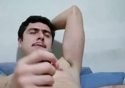 Horny Guy Jerking off Big Dick, Wait for Precum Spill Ending