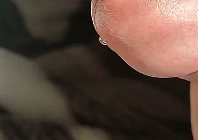 Uncut Close up Jerk off and Cum