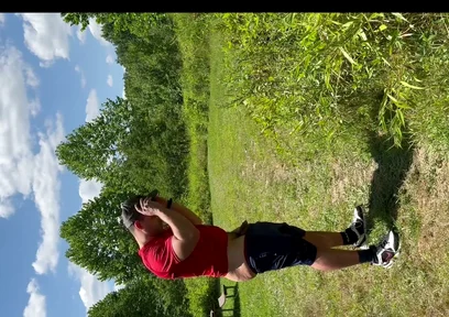 Half Strip and Piss at at the Park After a Long Workday