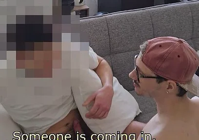 Caught Mike Sucking the Farmer Then the Twink Delivery Boy Joined for a 4some (part 1)