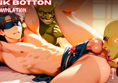 Anime Twink Femboys Got Gangbanged with Goblins. Hentai Gay Compilation