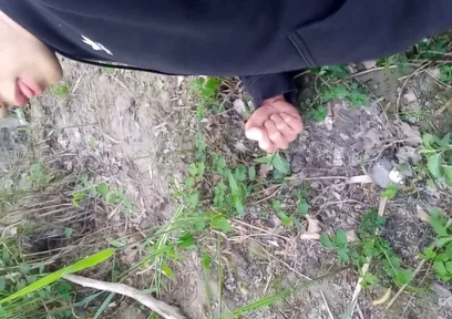 Cock Exposed Through the Pants Fly This Cute Gay Boy Humping Precuming Cumming Cleaning Sperm on His Dick Outdoors Is Jon Arteen