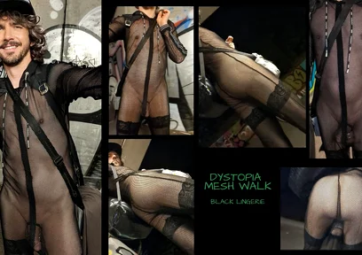 Dystopia (mesh Walk - Black Lingerie)