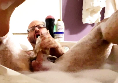 Rub a Dub Dub a Handsome Hairy Horny Stepdaddy in the Tub