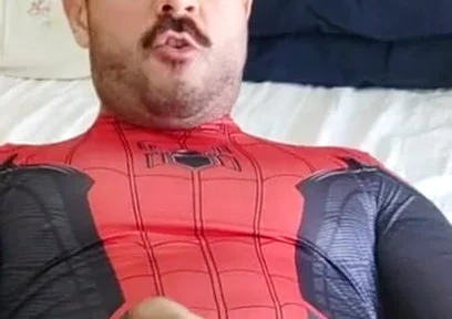 Do you want to see how Spider-Man gives cum?
