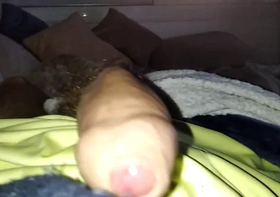 Stepdaddy Masturbates His Big Cock in the Living Room While His Clan Is Out Shopping