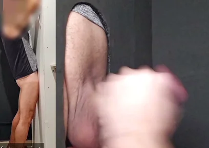 Married Straight Cyclist with Big Ass and Gorgeous Cock Came to Get Sucked and… Get Fingered at the Gloryhole! (came at: 9m31s)