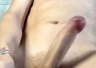 Great Squatting Jerk off and Huge Cumshot From Young Guy
