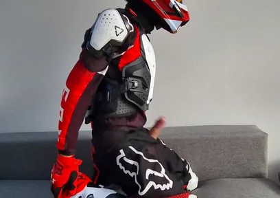 A Very Excited Biker Marked His New Fox Boots
