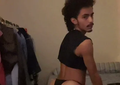 Talking to Y'all, Showing off My Black Panties and My Feet