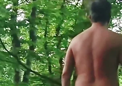 Naked Walking, Then Wank & Cum