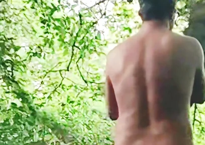 Naked Walking, Then Wank & Cum