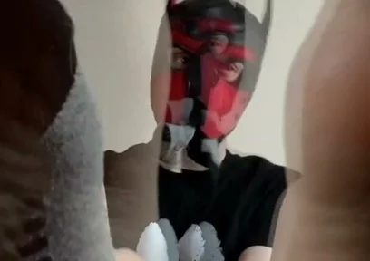 Playful Pup Tease Tickles Crotch Close