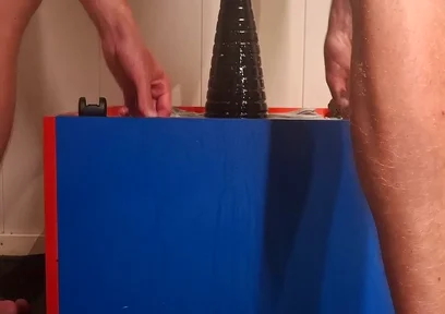 Hot Twink Anal Stretching with Huge Dildo