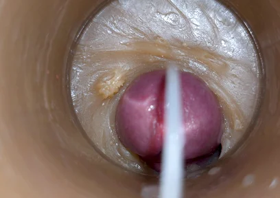 Camera Inside Deep Pussy Captures Cumshot