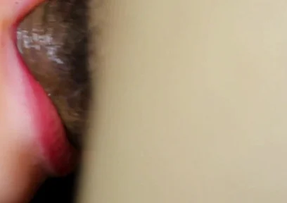 Very Close-up of Plunging a Penis Into a Wet Mouth