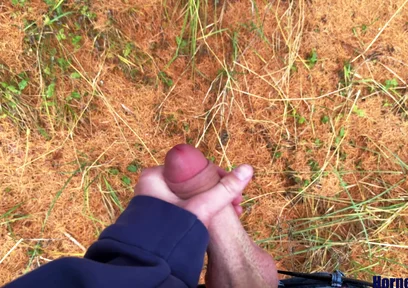 Twink Wixt on an Autumn Day in the Forest and Squirt Horny