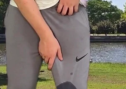 Big Monster Cock in Grey Sweatpants Cumhot