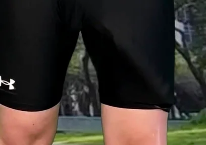 Monster Cock Cyclist Outdoor Dick Flash Cum in Tight Pants