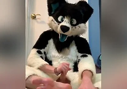 Furry Shows Off Feet & Fucks A Plushie