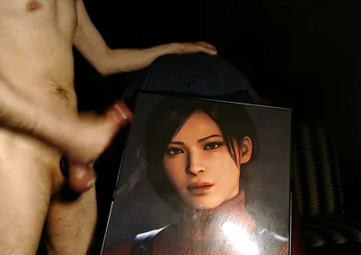 Cum Tribute for Ada Wong (game Character From Resident Evil 4 Remake) Huge Load