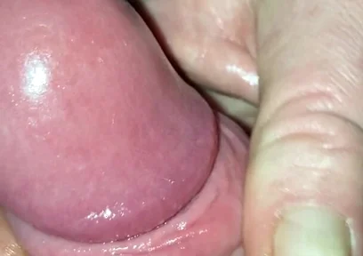 Long, Pumped Bulging Foreskin Dick with Cumshot