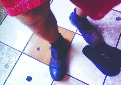 POV Wearing Boots