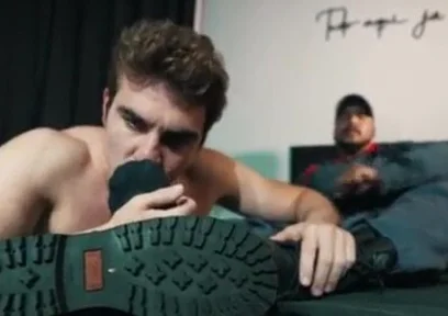 Firefighter latino feet boots master