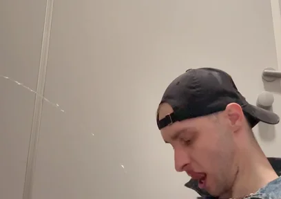 Gay Skinhead Kinkysirius Take a Gold Shower Public Toilet