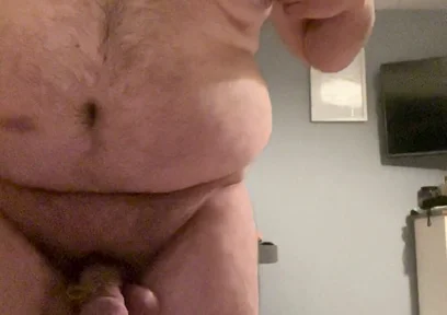 Cock and Ball Bondage Under Swimsuit with Nipple Clamps